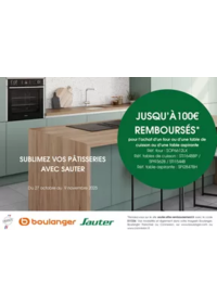Prospectus Boulanger Chantepie : OFFRE Sauter : jusqu'à 100€ remboursés !
