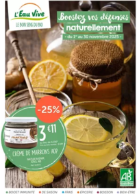 Prospectus L'Eau Vive BOURGOIN JALLIEU : Catalogue Novembre 2025