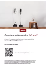 Promos et remises  : Miele 3 ans de garantie supplémentaire