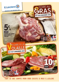 Prospectus E.Leclerc ONET LE CHATEAU : FOIRE AU GRAS - DATES 2