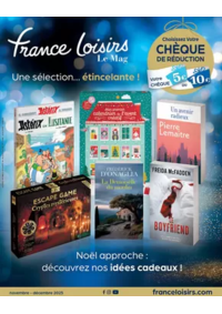 Prospectus France loisirs Vélizy-Villacoublay : Novembre - Décembre 2025