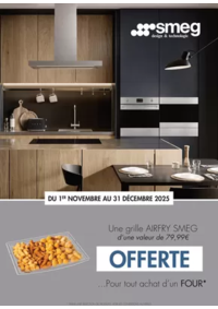 Prospectus Copra BRIGNOLES : SMEG VOUS OFFRE 1 GRILLE AIRFRY SMEG