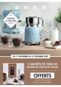 Prospectus Copra AUCH : Smeg vous offre 2 sachets de 250g de poudre de chocolat chaud