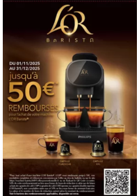 Prospectus Connexion PONT-A-MOUSSON : 50€ remboursés pour l'achat d'une machine l'OR BARISTA