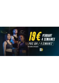 Prospectus Fitness park Nîmes : Nos abonnements sont solides Et à 19€ les 4 premières semaines