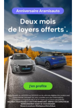 Prospectus Aramis : Deux mois de loyers offerts