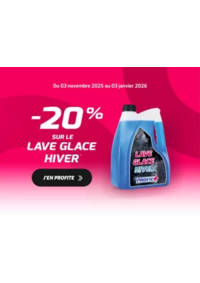 Prospectus Profil + LES ESSARTS : Promo entretien : -20% sur le lave-glace hiver !
