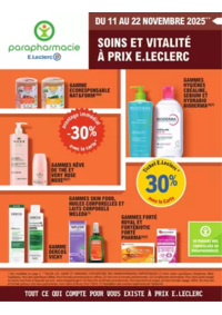 Prospectus Parapharmacie E.Leclerc WATTRELOS : Prospectus Automne