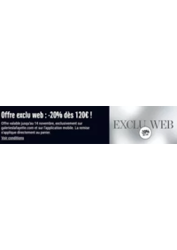 Prospectus Galeries Lafayette Rennes : Offre exclu web : -20% dès 120€ !