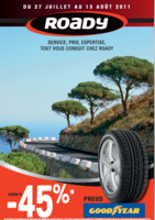 Les promotions d'Aout - Roady